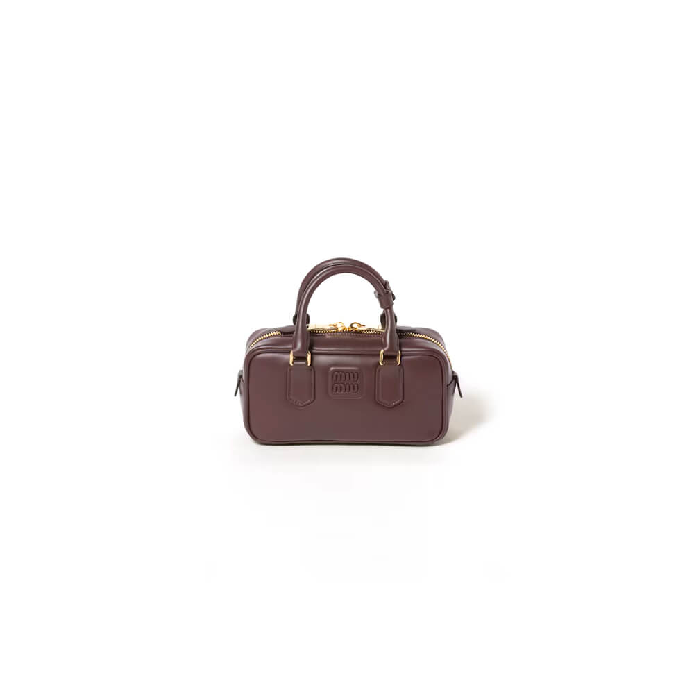 MIUMIU Medium Arcadie Leather Bag(HIGH-END GRADE)